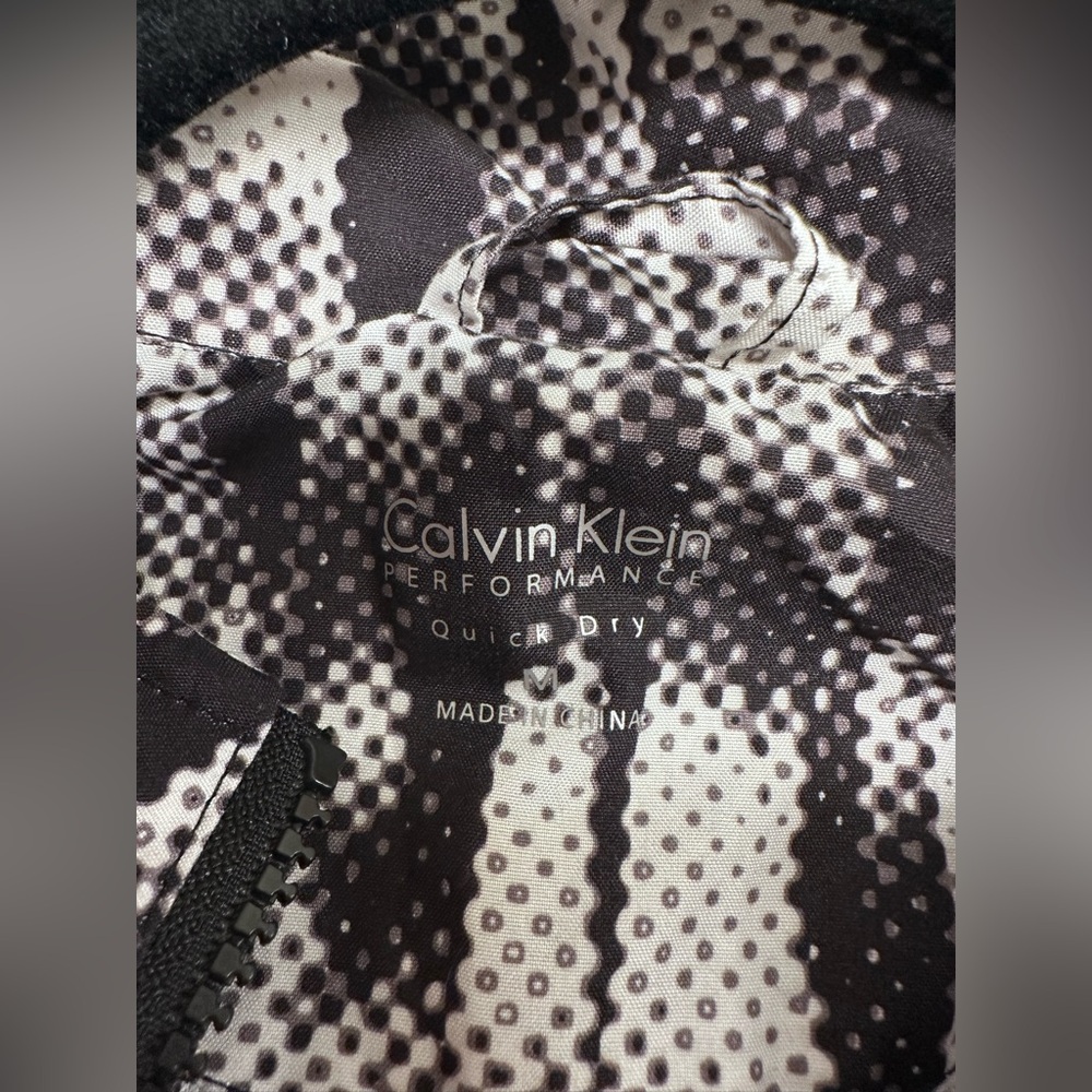 Calvin Klein Performance Abstract Print Ruched Jacket Size M - Picture 7 of 11